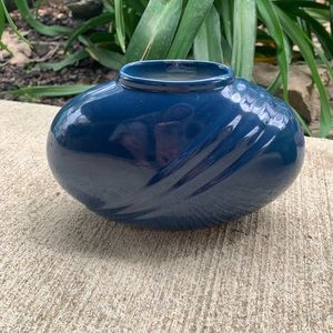 Blue Art Deco vase